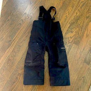 Kids black snow pants